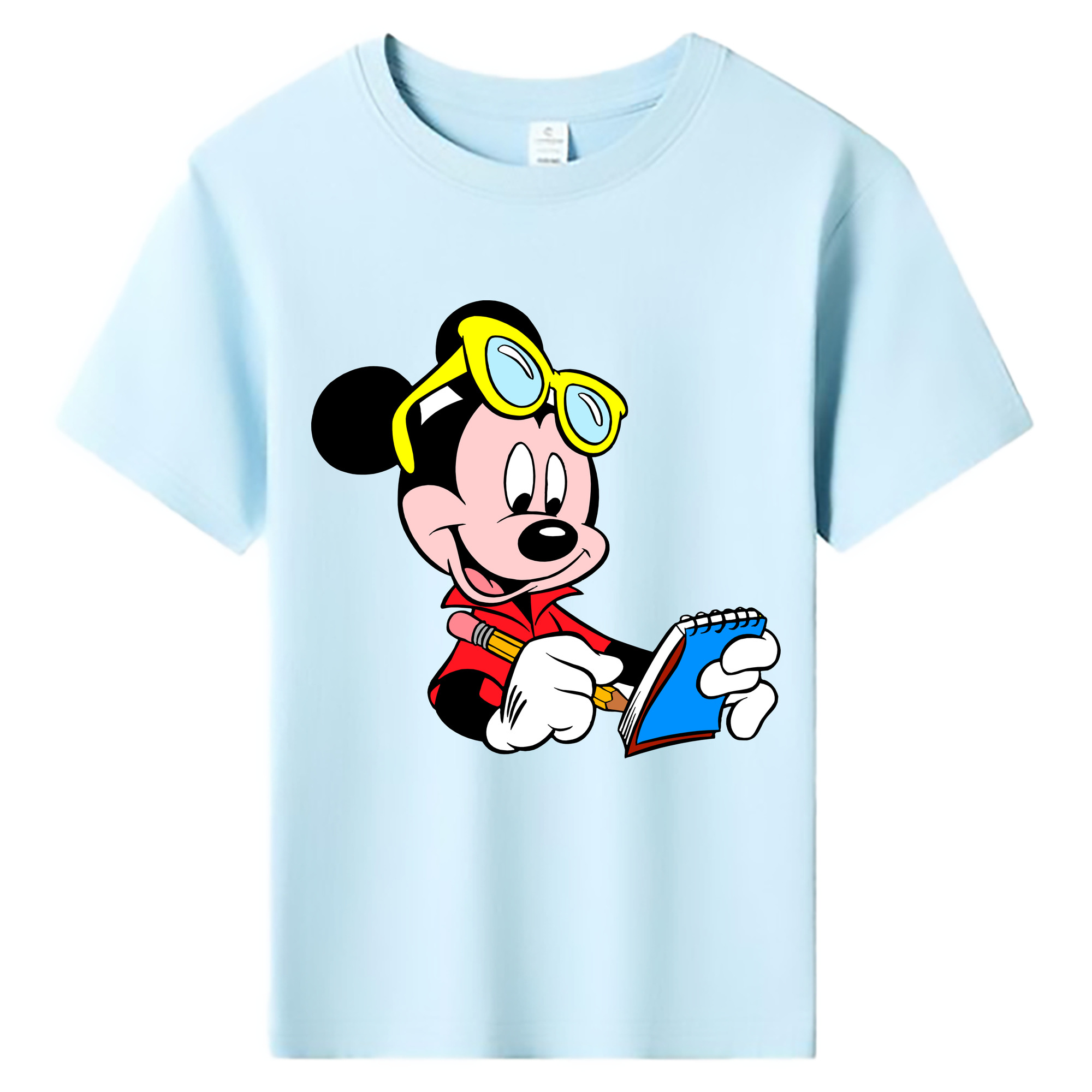 ミッキーマウス Mickey Mouse 綿100％キッズTシャツ（フロントプリント）